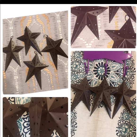 New Set of 4 Rustic Farmhouse Metal Barn Stars (November) - Picture 4 of 4